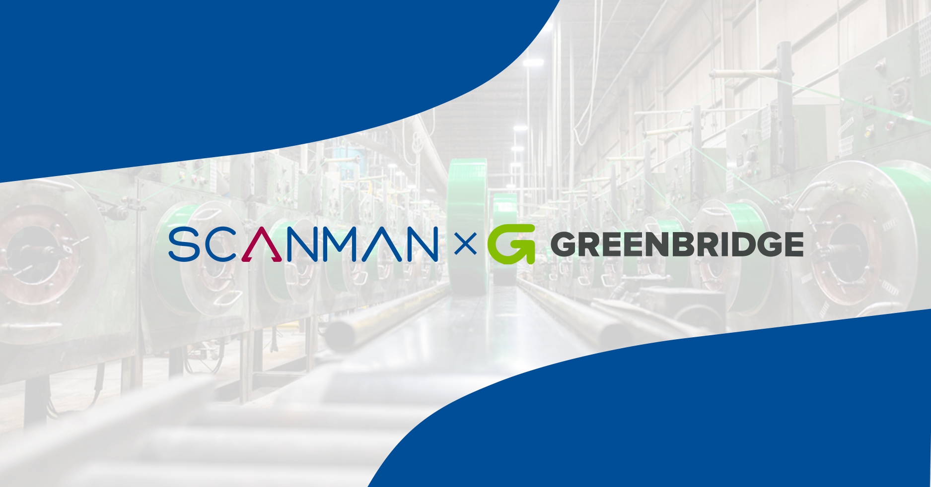 Logo of Scanman next to the logo of Greenbridge